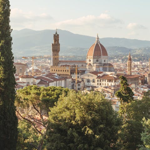 Spend a day exploring Florence – it's only 55km away so is ideal for a day-trip