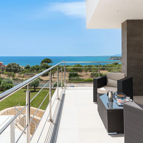 Sip your morning coffee on the balcony as you admire the sea views