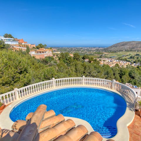 Make a splash in a pool with unbeatable views