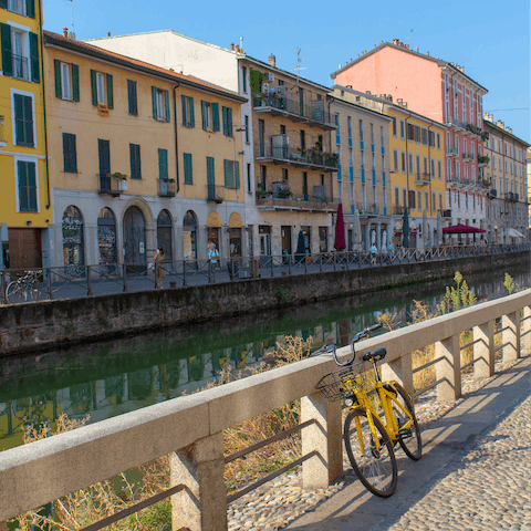 Explore the city from the trendy Navigli neighbourhood
