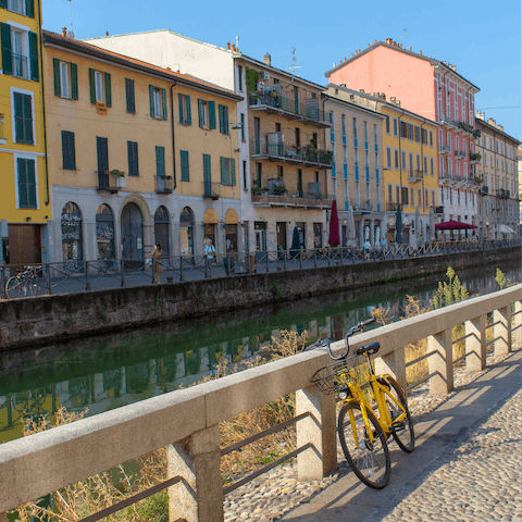 Explore the city from the trendy Navigli neighbourhood 