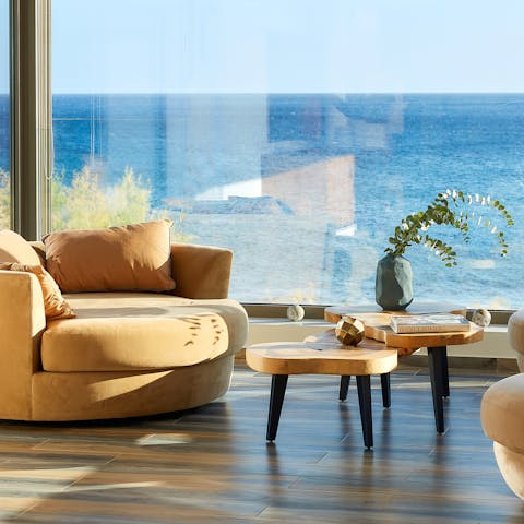 Sit back and soak up the gorgeous sea view