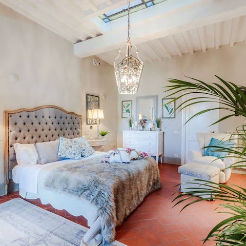 Sleep tight in elegant Mediterranean-inspired bedrooms