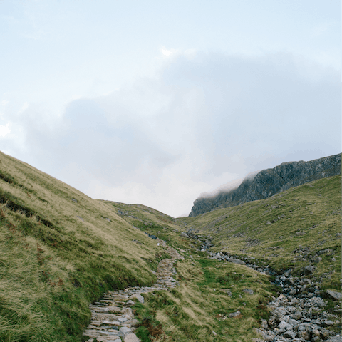 Scale the peak of Scafell Pike, a little over 30 miles away