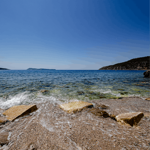 Bask yourself in the sun on the beach