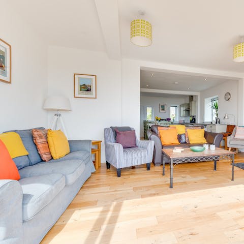 Make yourself at home in the comfortable living space