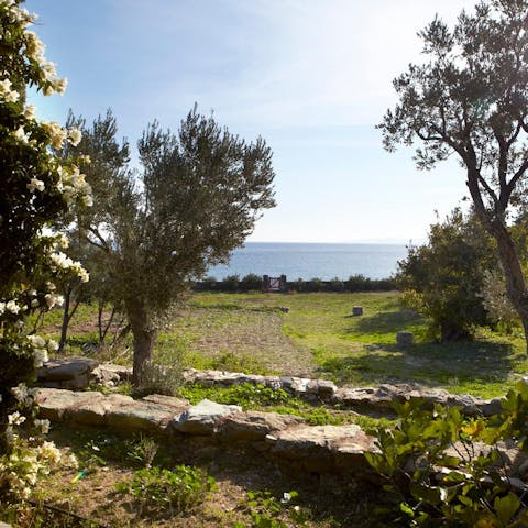 Spend time in the lush gardens and gaze at dreamy sea views