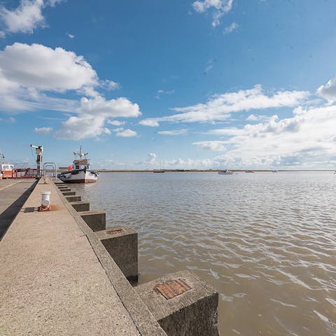 Go for a stroll along Orford's quayside, a stone's throw away
