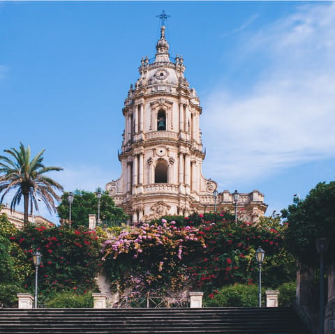 Take a day trip to the city of Modica, a thirty-minute drive away
