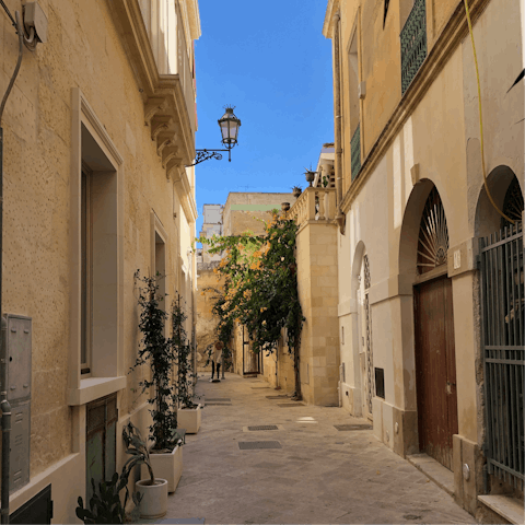 Stroll through the cobbled streets of Lecce, soaking up the distinctly Italian atmosphere