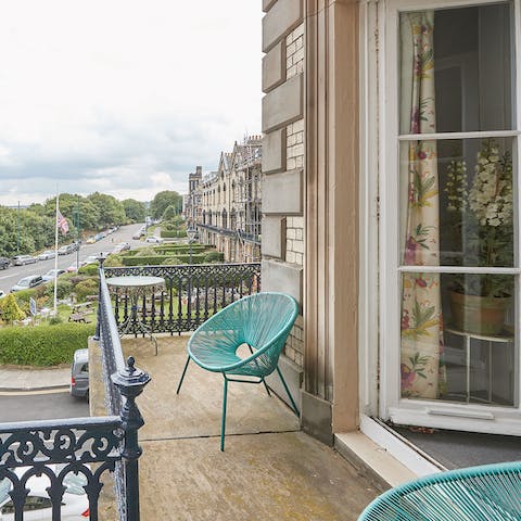 Take a gin and tonic out to the balcony in the evening