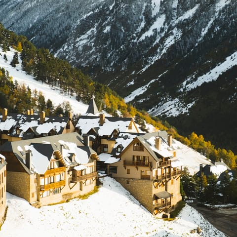 Make the short drive to Baqueira, a postcard-perfect town in the heart of the Val d'Aran