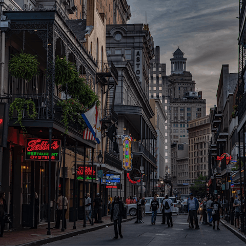 Throw yourself into the vibrant New Orleans night life