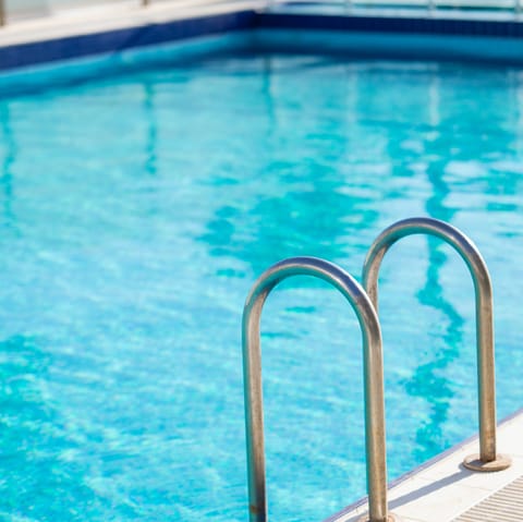 Escape the Marbella heat in the large private pool