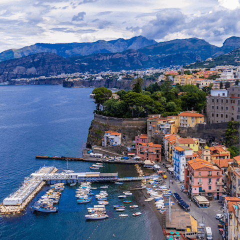 Spend a day in beautiful Sorrento – it's a short drive away