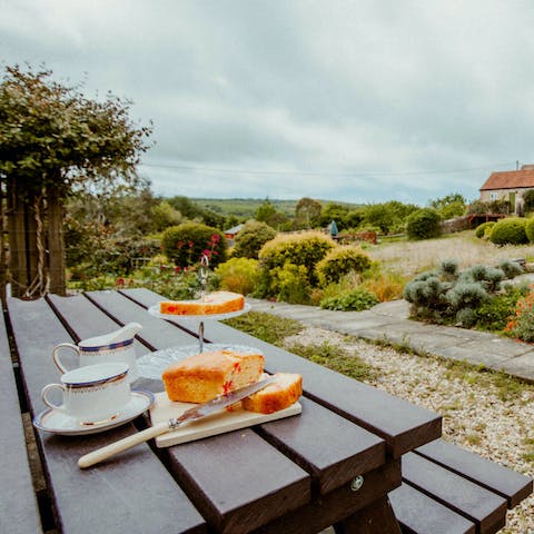 Fire up the barbecue on the west-facing terrace on long summer nights