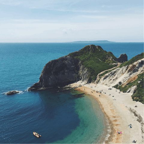 Journey along the Jurassic Coast, starting at Hive Beach, just a short drive away