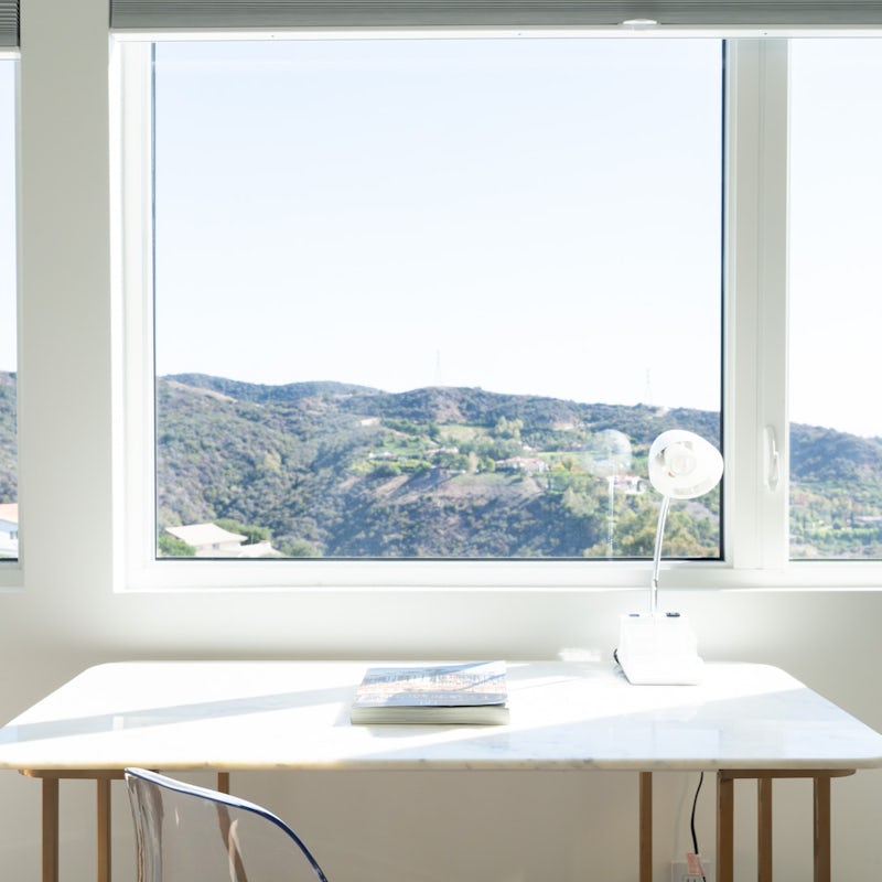 Get down to work from one of the home's desk areas, if you can keep yourself from getting distracted by the view
