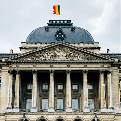 Learn about the historical Royal Palace of Brussels, less than ten minutes from home