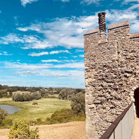 Spend a day uncovering the history of Framlingham Castle, a twenty-minute drive away