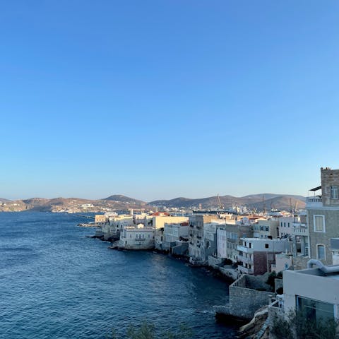 Explore Syros' beauty en route to the capital, only minutes away