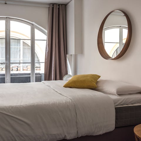 Wake up in the chic bedrooms feeling rested and ready for another day of Paris sightseeing