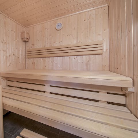Unwind in the sauna after a day on the slopes 