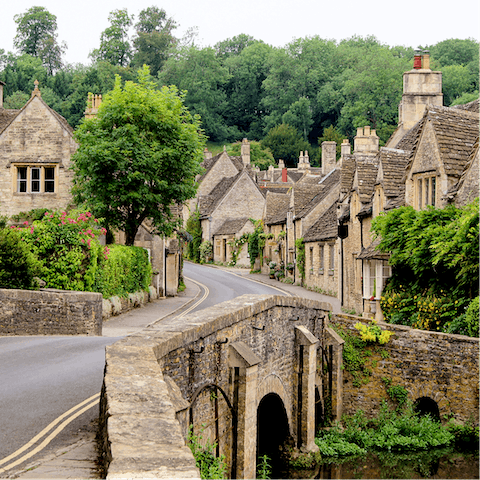 Visit the chocolate-box villages in the Cotswolds – many are a short drive away