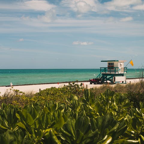 Hop in the car and drive just ten minutes to Miami Beach