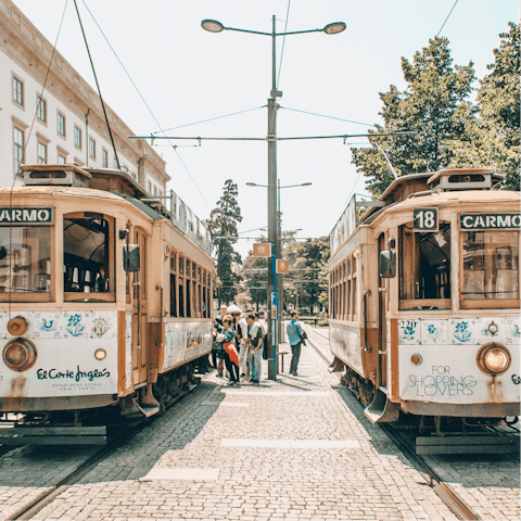 Explore the streets of Porto, a thirty-minute cab ride away