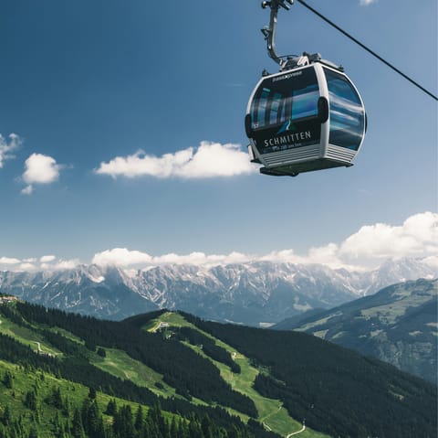 Enjoy a scenic cable car ride – Schmittenhöhebahn station is on your doorstep
