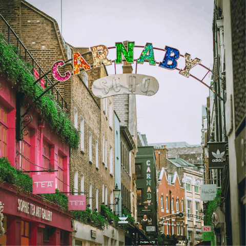 Wind your way to the colourful streets of Soho