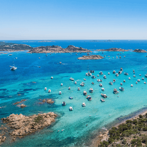 Charter a yacht from Porto Rotondo – it's a seventeen-minute drive