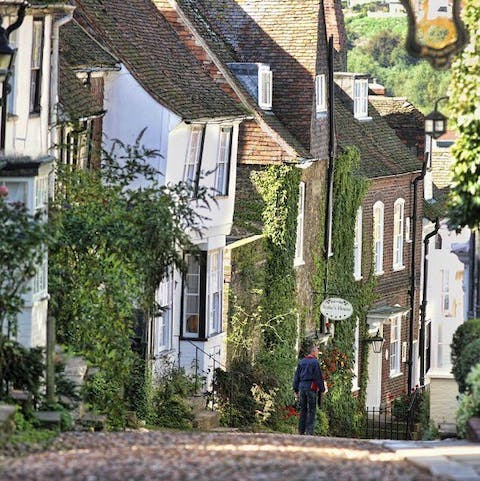 Visit the picturesque cobblestoned streets of Rye