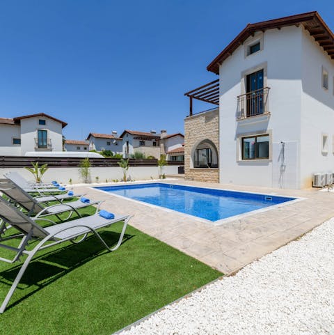 Combat Cyprus' heat with a long, leisurely paddle in the private pool