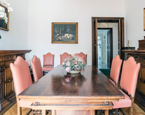 A beautiful dining table