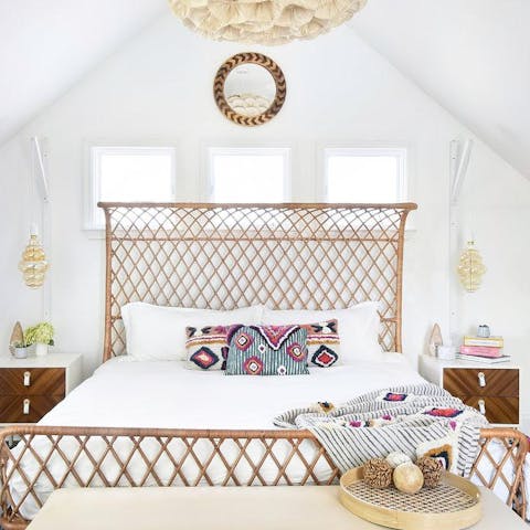 Sleep like a baby between organic sheets and wake up feeling rejuvenated