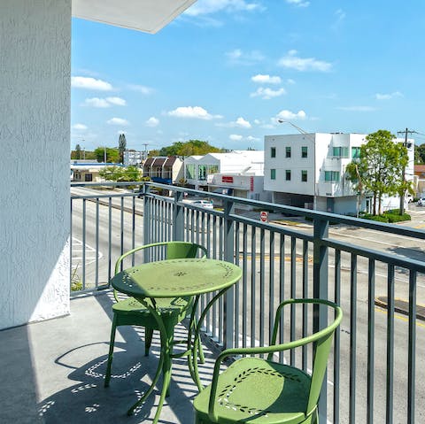 Soak up the sun on your private balcony