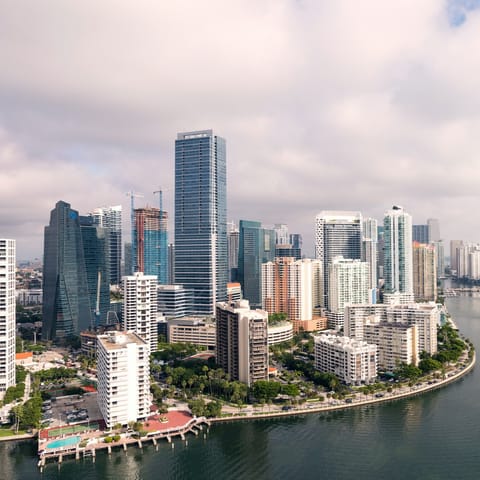 Get lost in the magic of Downtown Miami, fifteen minutes away by car