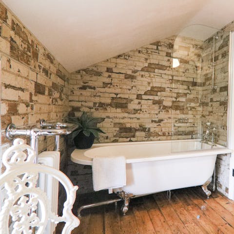 Indulge in a long, hot soak in the tub