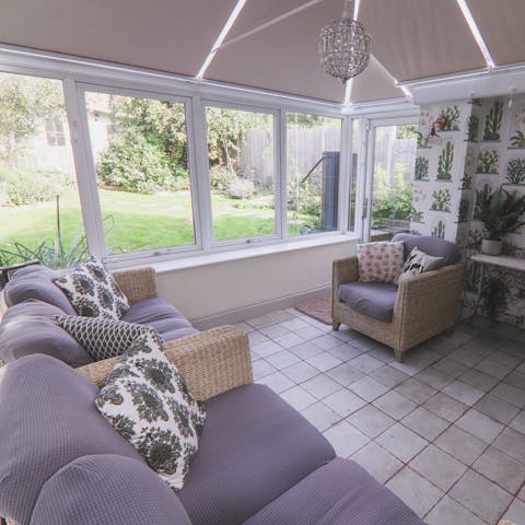 Cherish garden views from the comfort of the conservatory