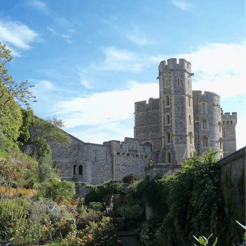 Hop in the car and pay a visit to Windsor Castle, only fifteen minutes away