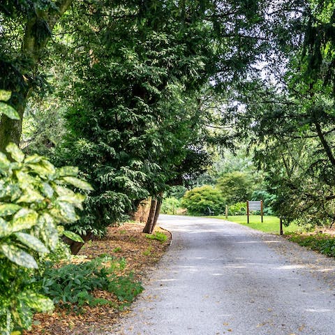 Stroll through the magnificent gardens of the surrounding estate