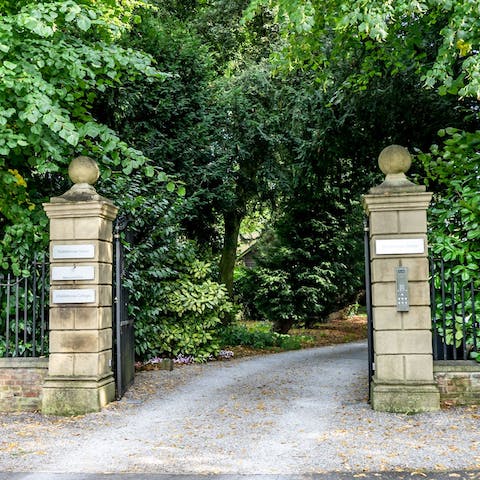 Prepare to make an entrance  at this historic estate