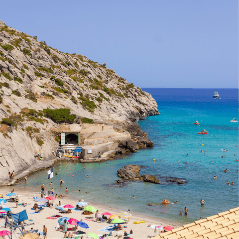 Take a drive to Cala Sant Vicenc or Port de Pollença when you crave a day at the beach