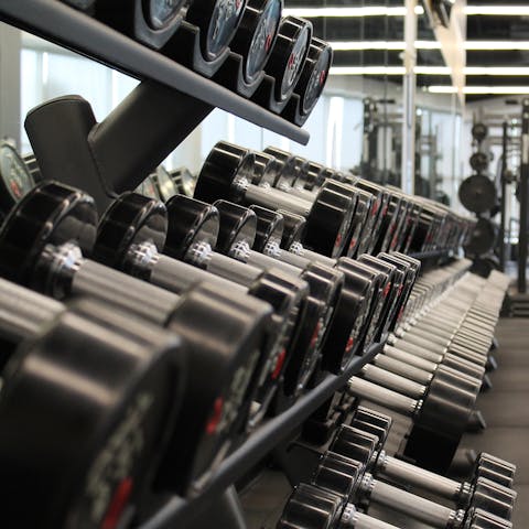 Start your day with a productive session in the well-equipped gym