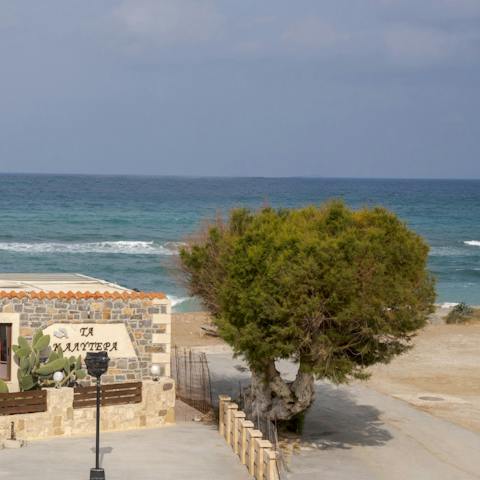 Soak in the calming sea views from the balcony