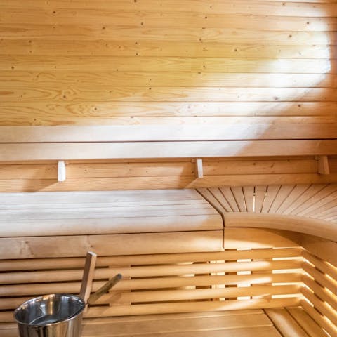 Sweat out your stresses the Finnish way in the private sauna