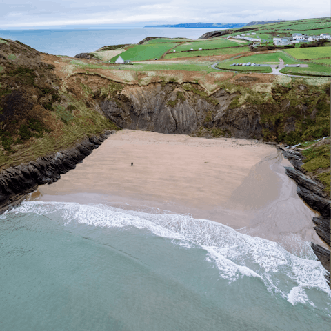 Discover secluded coves and deserted beaches along North Pembrokeshire's coastline