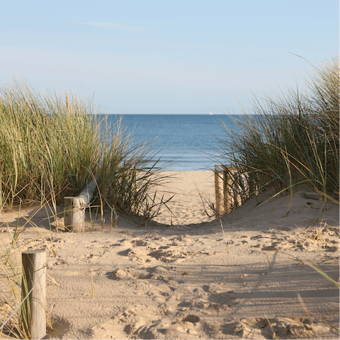 Take a drive to St Mary's Bay beach, only a fifteen–minute drive away
